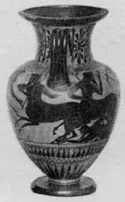 AMPHORA, NECK (ATHENIAN, BLACK-FIGURE)