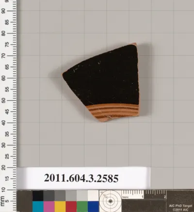 Terracotta fragment of a Little Master cup (drinking cup)