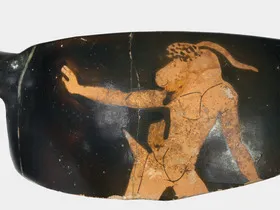 SKYPHOS, FRAGMENT (ATHENIAN, RED-FIGURE)