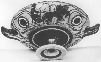 CUP B (ATHENIAN, BLACK-FIGURE)