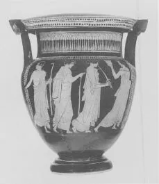 KRATER, COLUMN (ATHENIAN, RED-FIGURE)