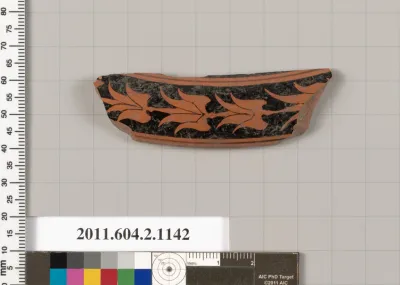 Terracotta fragment from a pyxis lid (box)
