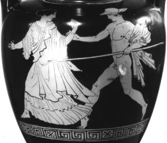 AMPHORA, NECK (ATHENIAN, RED-FIGURE)