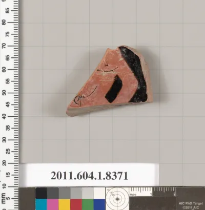 Terracotta fragment of a kylix (drinking cup)