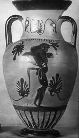 AMPHORA, NECK (ATHENIAN, BLACK-FIGURE)