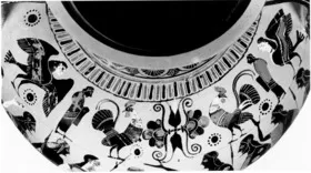 AMPHORA, NECK (ATHENIAN, BLACK-FIGURE)
