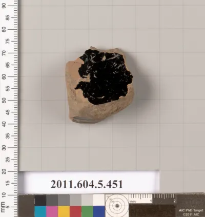 Terracotta fragment of a kylix (drinking cup)