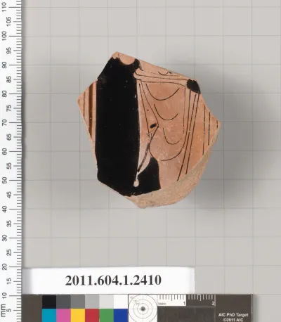 Terracotta fragment of a kylix (drinking cup)