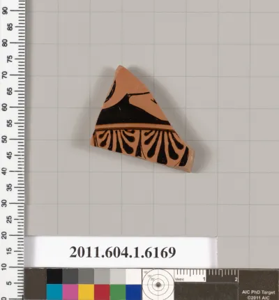 Terracotta fragment of a kylix (drinking cup)