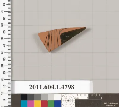 Terracotta fragment of a kylix (drinking cup)