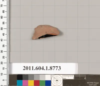 Terracotta fragment of a kylix (drinking cup)