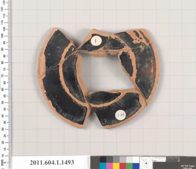 Terracotta fragment of a kylix (drinking cup)