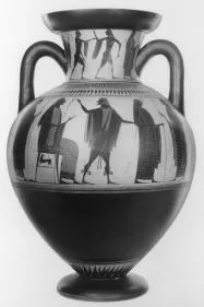AMPHORA, NECK (ATHENIAN, BLACK-FIGURE)