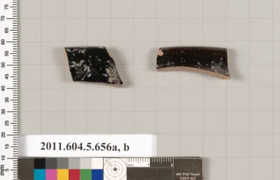 Terracotta rim fragments of kylikes (drinking cups)