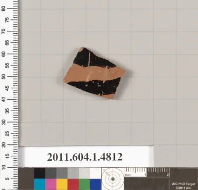 Terracotta fragment of a kylix (drinking cup)