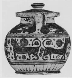 PYXIS (CORINTHIAN, BLACK-FIGURE)