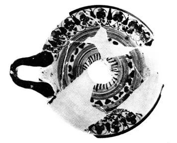CUP DROOP (ATHENIAN, BLACK-FIGURE)