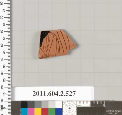 Terracotta fragment of a column-krater (bowl for mixing wine and water)