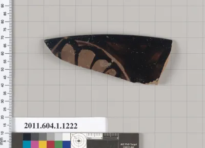 Terracotta fragment of a kylix (drinking cup)