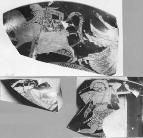 CUP, FRAGMENTS (ATHENIAN, RED-FIGURE)