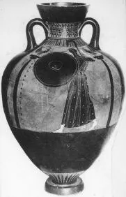 AMPHORA, PANATHENAIC PRIZE (ATHENIAN, BLACK-FIGURE)