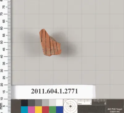 Terracotta fragment of a kylix (drinking cup)