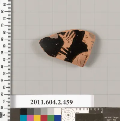 Terracotta fragment of a column-krater (bowl for mixing wine and water)