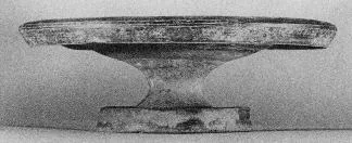 PLATE, STEMMED (ITALIOTE, BLACK GLAZE)