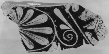 KRATER, COLUMN, FRAGMENT (ATHENIAN, RED-FIGURE)