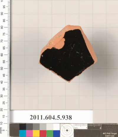 Terracotta fragment of a kylix (drinking cup)