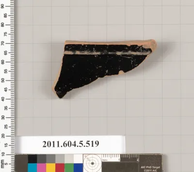 Terracotta fragment of a kylix (drinking cup)