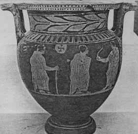 KRATER, COLUMN (ATHENIAN, RED-FIGURE)