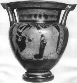 KRATER, COLUMN (ATHENIAN, RED-FIGURE)