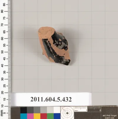 Terracotta fragment of a kylix (drinking cup)