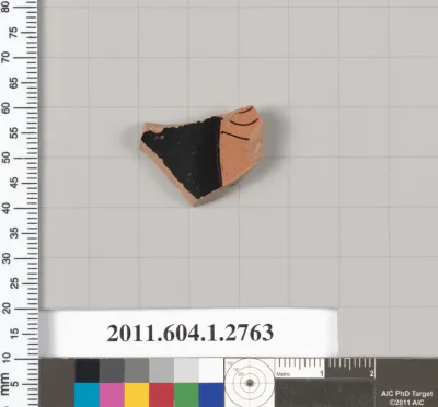 Terracotta fragment of a kylix (drinking cup)