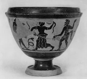 PYXIS (ETRUSCAN, BLACK-FIGURE)