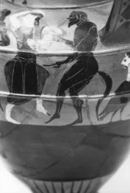 AMPHORA, NECK (ATHENIAN, BLACK-FIGURE)