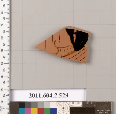 Terracotta fragment of a column-krater (bowl for mixing wine and water)