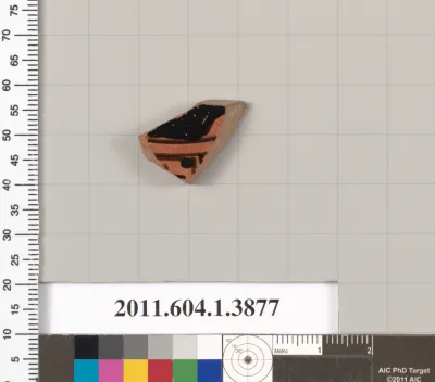 Terracotta fragment of a kylix (drinking cup)