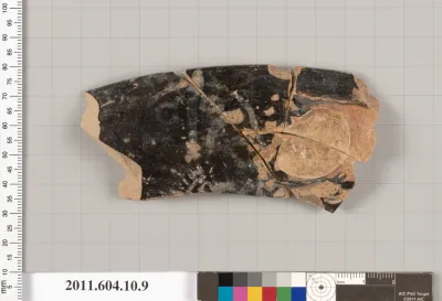 Terracotta fragment of a kylix (drinking cup)