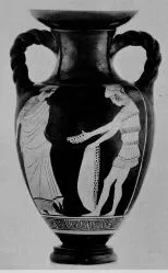 AMPHORA, NECK (ETRUSCAN, RED-FIGURE)
