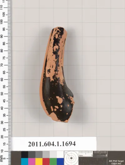 Terracotta fragment of a kylix (drinking cup)