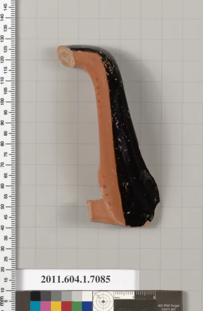 Terracotta fragment of a kylix (drinking cup)