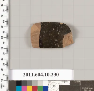 Terracotta fragment of a closed shape