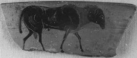 CUP, LITTLE MASTER LIP, FRAGMENT (ATHENIAN, BLACK-FIGURE)