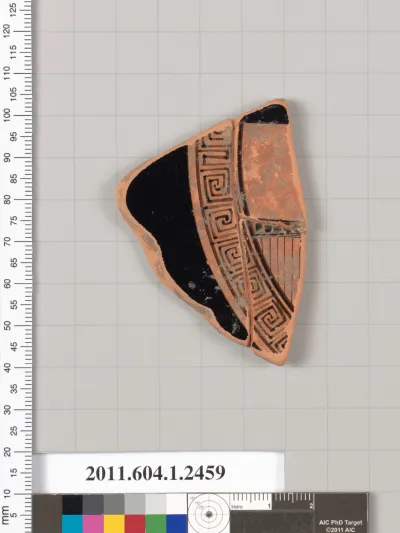 Terracotta fragment of a kylix (drinking cup)