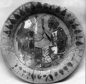 PLATE (ATHENIAN, BLACK-FIGURE)