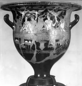 KRATER, BELL (ATHENIAN, RED-FIGURE)
