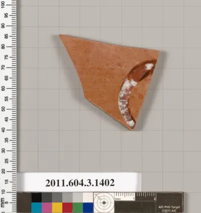 Terracotta fragment of a skyphos (deep drinking cup)