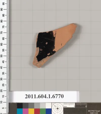 Terracotta fragment of a kylix (drinking cup)